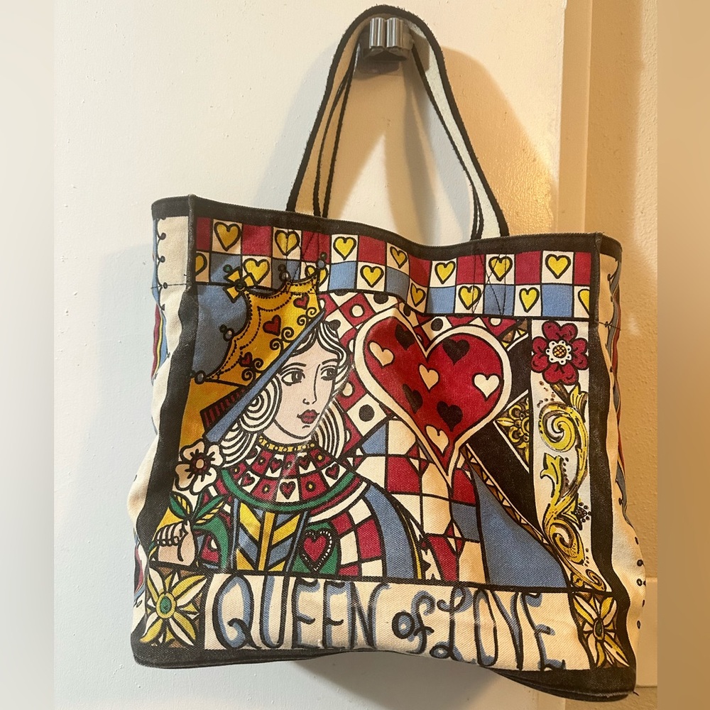 Pre loved Brighton Queen of Hearts Tote Bag